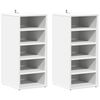 vidaXL Zapateros 2 uds contrachapada blanco 31,5x35x70 cm