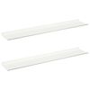 vidaXL Estante flotante 2 pcs 100 x 18 x 2,5 cm Acero