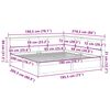 vidaXL Cama con estanter&iacute;a sin colch&oacute;n madera maciza de pino 180x200cm