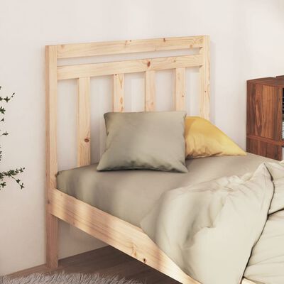 vidaXL Cabecero de cama madera maciza de pino 81x4x100 cm
