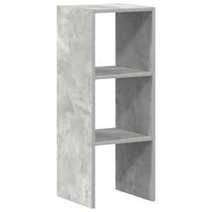 vidaXL Librer&iacute;a apilable madera contrachapada gris cemento 30x30x80 cm