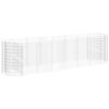 vidaXL Arriate de gaviones de hierro galvanizado 400x100x100 cm