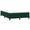 vidaXL Cama box spring sin colch&oacute;n verde oscuro terciopelo 160x220 cm