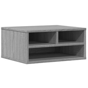 vidaXL Soporte impresora madera ingenier&iacute;a gris Sonoma 49x40x22,5 cm