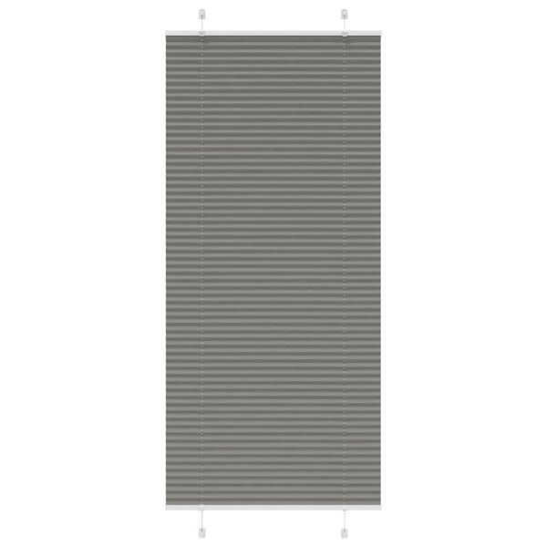 vidaXL Estor Plisado Antracita 100x200 cm Tela Ancho 99,4 cm Poli&eacute;ster