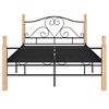 vidaXL Estructura de cama sin colch&oacute;n metal negro 120x200 cm
