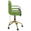 vidaXL Silla de comedor giratoria de terciopelo verde claro