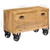 vidaXL Zapatero madera maciza de mango 86x35x55 cm