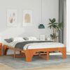vidaXL Estructura de cama Marrón 160 x 200 cm Madera de pino macizo