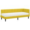vidaXL Estructura de Cama Esquina con Colch&oacute;n Manual 2 pcs Amarillo