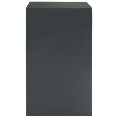 vidaXL Caja fuerte mecánica de acero gris oscuro 35x31x50 cm