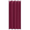 vidaXL Cortinas Opacas con Anillas 2 pcs Rojo vino 245 x 140 cm