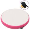 vidaXL Esterilla inflable de gimnasia y bomba PVC rosa 100x100x20 cm