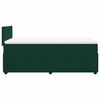 vidaXL Cama box spring con colch&oacute;n terciopelo verde oscuro 90x190 cm