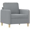 vidaXL Sill&oacute;n de tela gris claro 60 cm