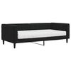 vidaXL Sof&aacute; cama con colch&oacute;n terciopelo negro 90x190 cm