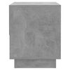vidaXL Mesita de noche madera contrachapada gris hormigón 45x34x44 cm