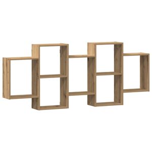 vidaXL Estante de pared madera ingenier&iacute;a roble artisian 159x18x65 cm