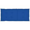 vidaXL Sillas de jard&iacute;n 2 uds y cojines azul royal madera maciza teca