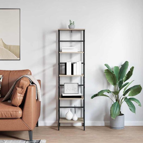 vidaXL Estante de libros Roble Sonoma 40 x 29,5 x 149 cm