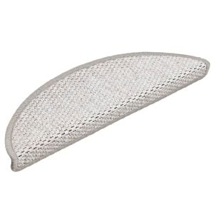 vidaXL Alfombrillas autoadhesivas sisal 15 uds platina 56x17x3 cm