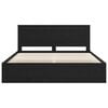 vidaXL Estructura de cama Negro 180 x 200 cm Madera de pino macizo