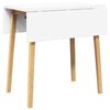 vidaXL Dining Table Natural Solid Wood Rubber