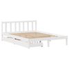 vidaXL Estructura de cama sin colch&oacute;n madera de pino blanca 120x200 cm