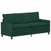 vidaXL Sof&aacute; Verde oscuro 196 x 81 x 87,5 cm Terciopelo