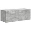 vidaXL Conjunto de mueble de TV 4 pcs Gris Concreto