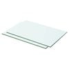vidaXL Estantes 2 unidades panel de vidrio transparente 50x25 cm