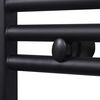 vidaXL Radiador toallero de baño recto negro 500 x 764 mm