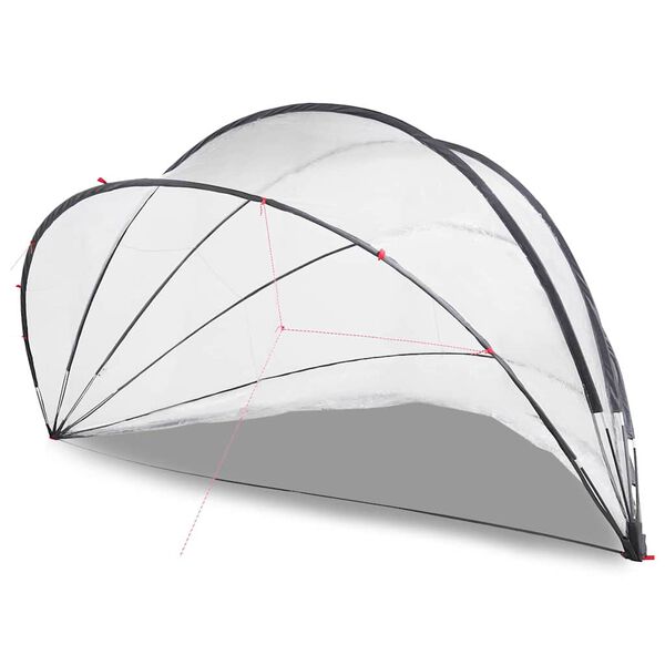 vidaXL C&uacute;pula para piscina Manual Transparente 546 x 516 x 250 cm PVC