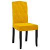 vidaXL Sillas de comedor 2 unidades de terciopelo amarillo