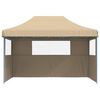 vidaXL Carpa de Fiesta Beige 279 x 410 x 315 cm Tela Oxford