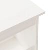 vidaXL Banco de recibidor madera maciza de pino blanco 160x28x45 cm