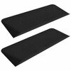 vidaXL Rampas de umbral goma 2 uds 110x41x5 cm