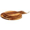 vidaXL Tablas de cortar 3 piezas madera maciza de acacia