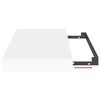 vidaXL Estante flotante de pared MDF blanco 40x23x3,8 cm