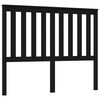 vidaXL Cabecero de cama madera maciza de pino negro 146x6x101 cm