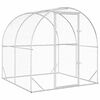 vidaXL Gallinero Plateado 200 x 200 x 200 cm Acero Galvanizado