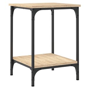 vidaXL Mesa de centro madera de ingenier&iacute;a roble Sonoma 40x40x55 cm