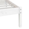 vidaXL Cama sin colchón madera maciza de pino blanca 180x200 cm