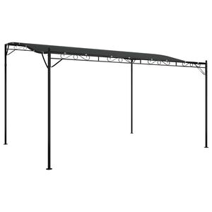 vidaXL Toldo acero y tela gris antracita 4x3 m 180 g/m&sup2;