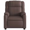 vidaXL Sillón de masaje reclinable cuero sintético marrón