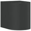 vidaXL L&aacute;mpara de pared de exterior aluminio fundido negro