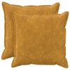 vidaXL Funda de almohada 2 uds. HOUTEN Amarillo 65 x 65 cm