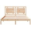 vidaXL Cama extralarga sin colchón madera maciza 140x220 cm