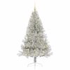 vidaXL &Aacute;rbol de Navidad Artificial Preiluminado Plateado 180 cm PET