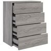 vidaXL Aparador con 4 cajones gris Sonoma 60x30,5x71 cm